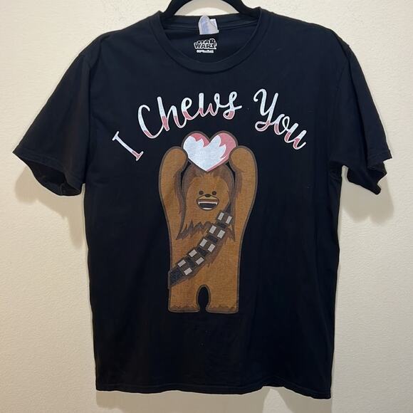 Star Wars “I Chews You” Printed Tee Size M - Picture 2 of 5